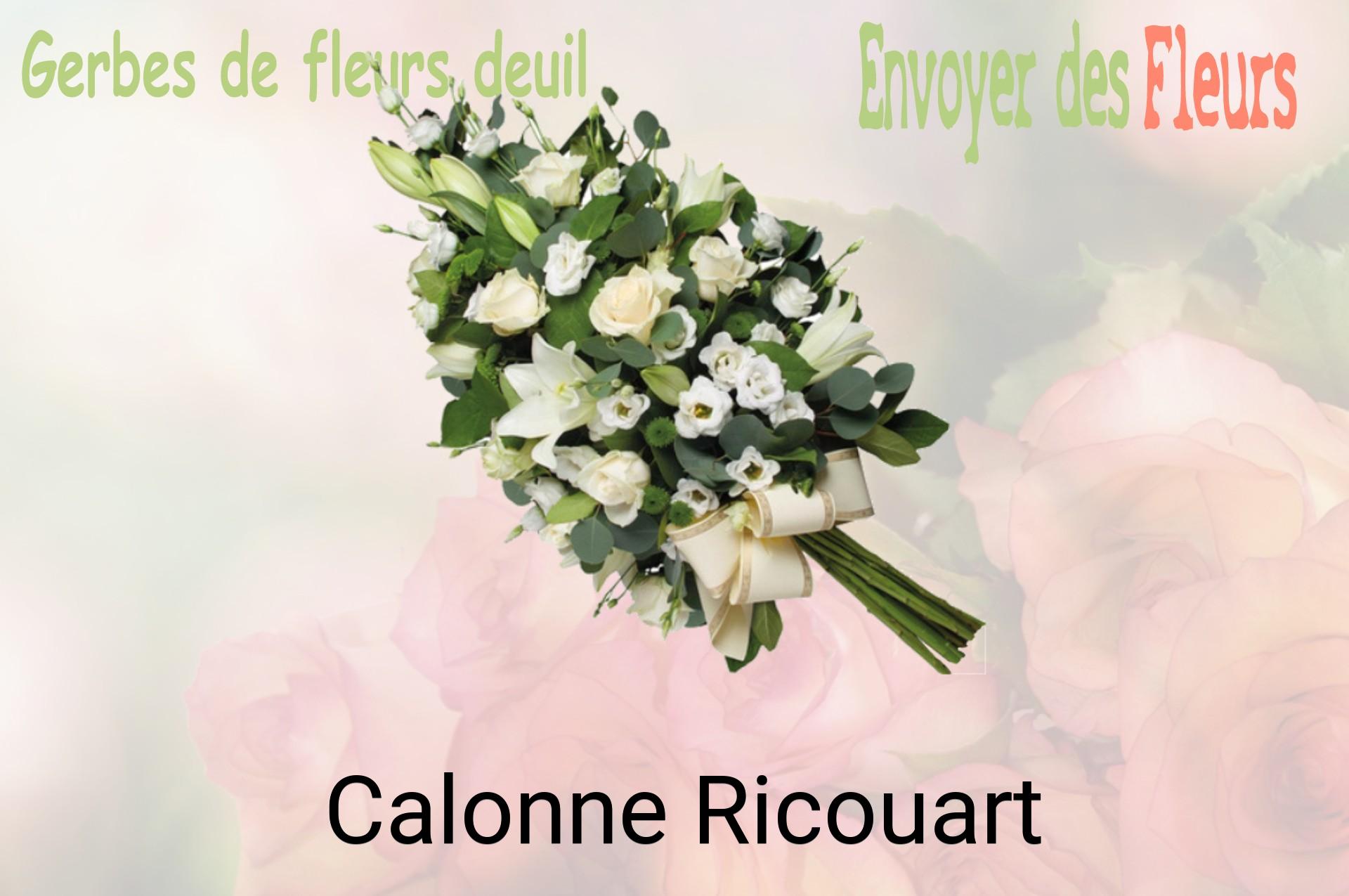 Gerbe de fleurs de deuil livrée à Calonne-Ricouart